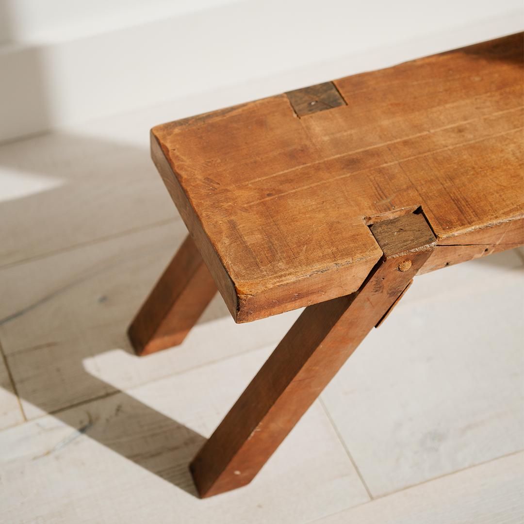 Rustique Banc bas antique en vente