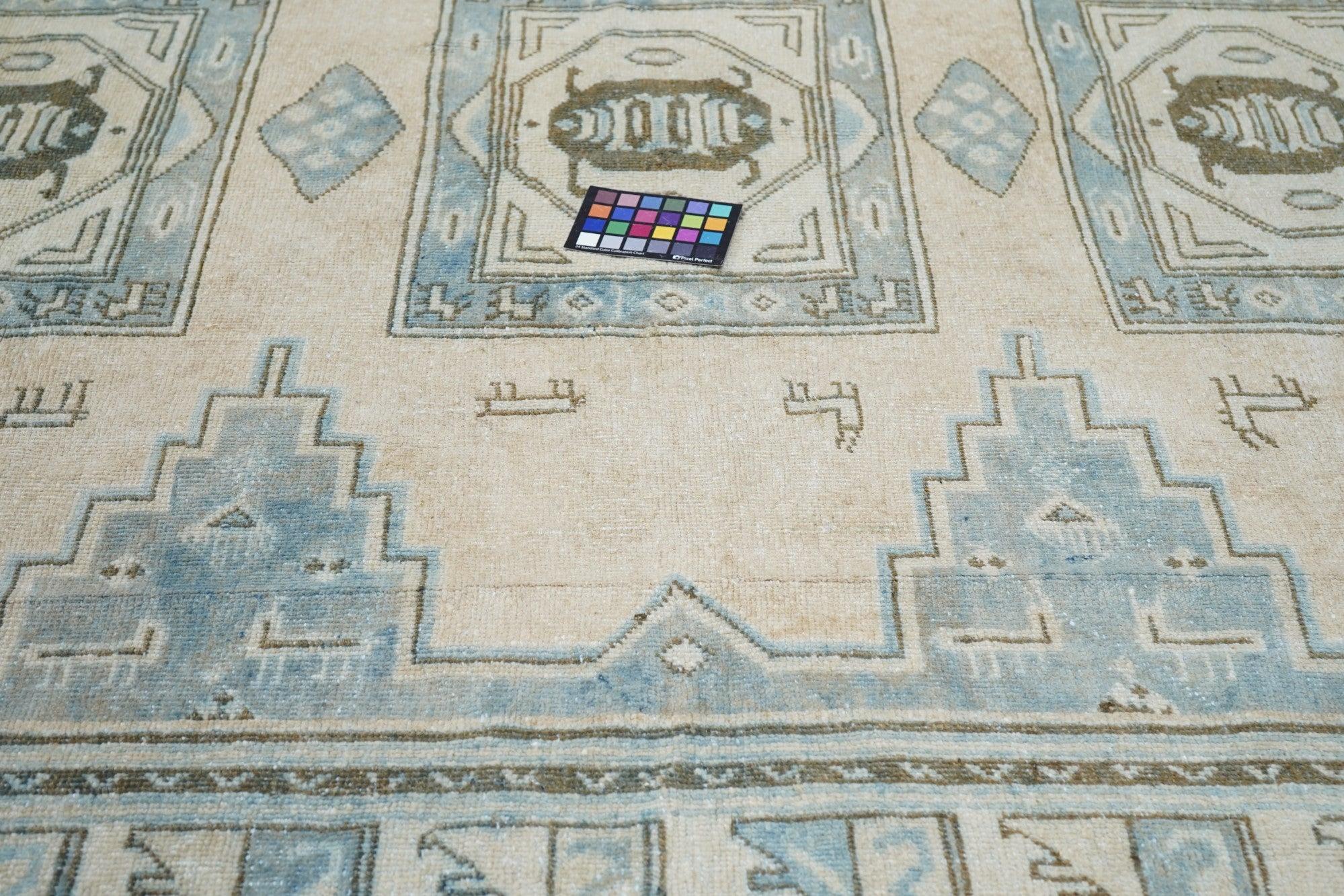 Wool Antique Low Khotan Rug 7'7'' x 10'4'' For Sale