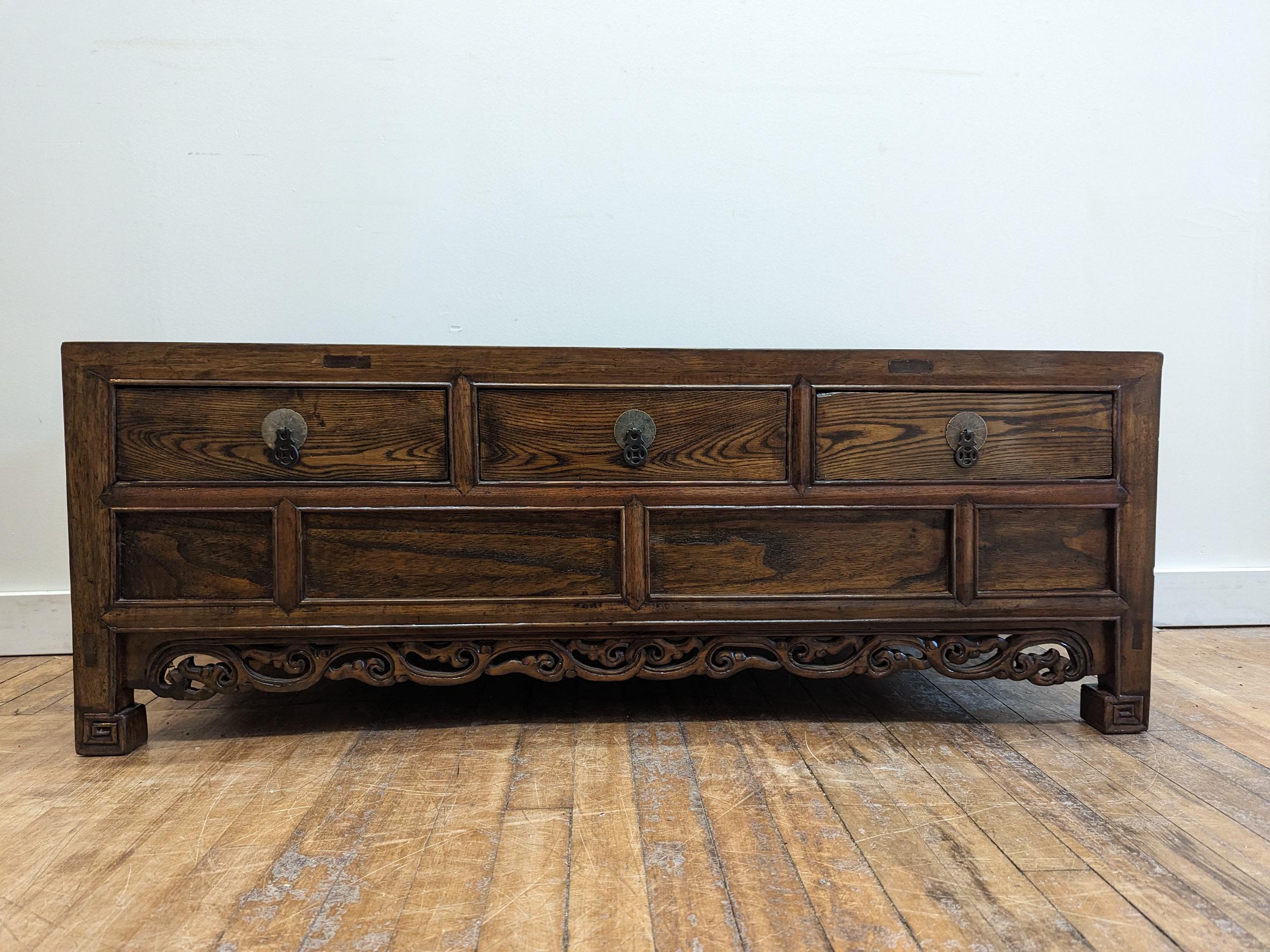 Antique Low Table Coffer For Sale 5