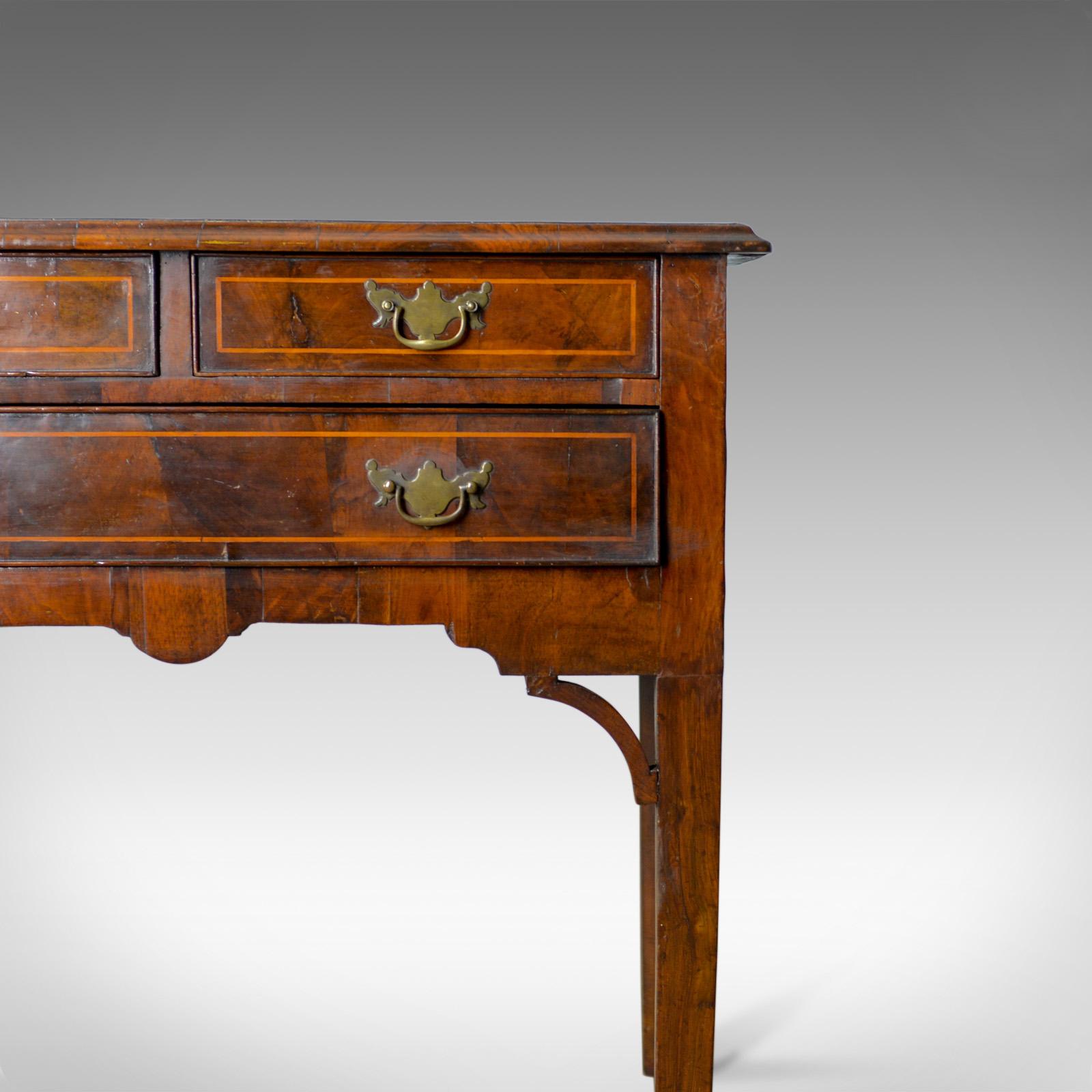 Antique Lowboy, English, Georgian, Walnut, Side Table, circa 1800 For Sale 3