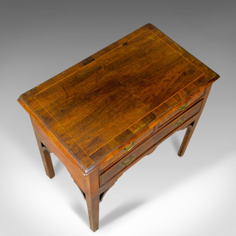Antique Lowboy, English, Georgian, Walnut, Side Table, circa 1800 For Sale 1