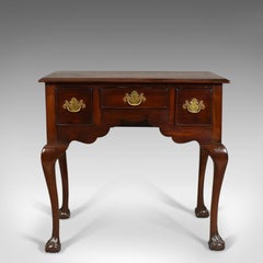Antique Lowboy English Late Victorian Mahogany Table, circa 1900