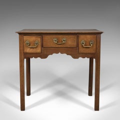 Antique Lowboy, Mahogany, English, Victorian Side Table, circa 1900