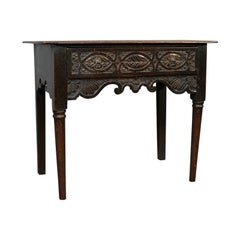 Antique Lowboy, Scottish, Oak, Occasional, Side Table, Georgian, circa 1760