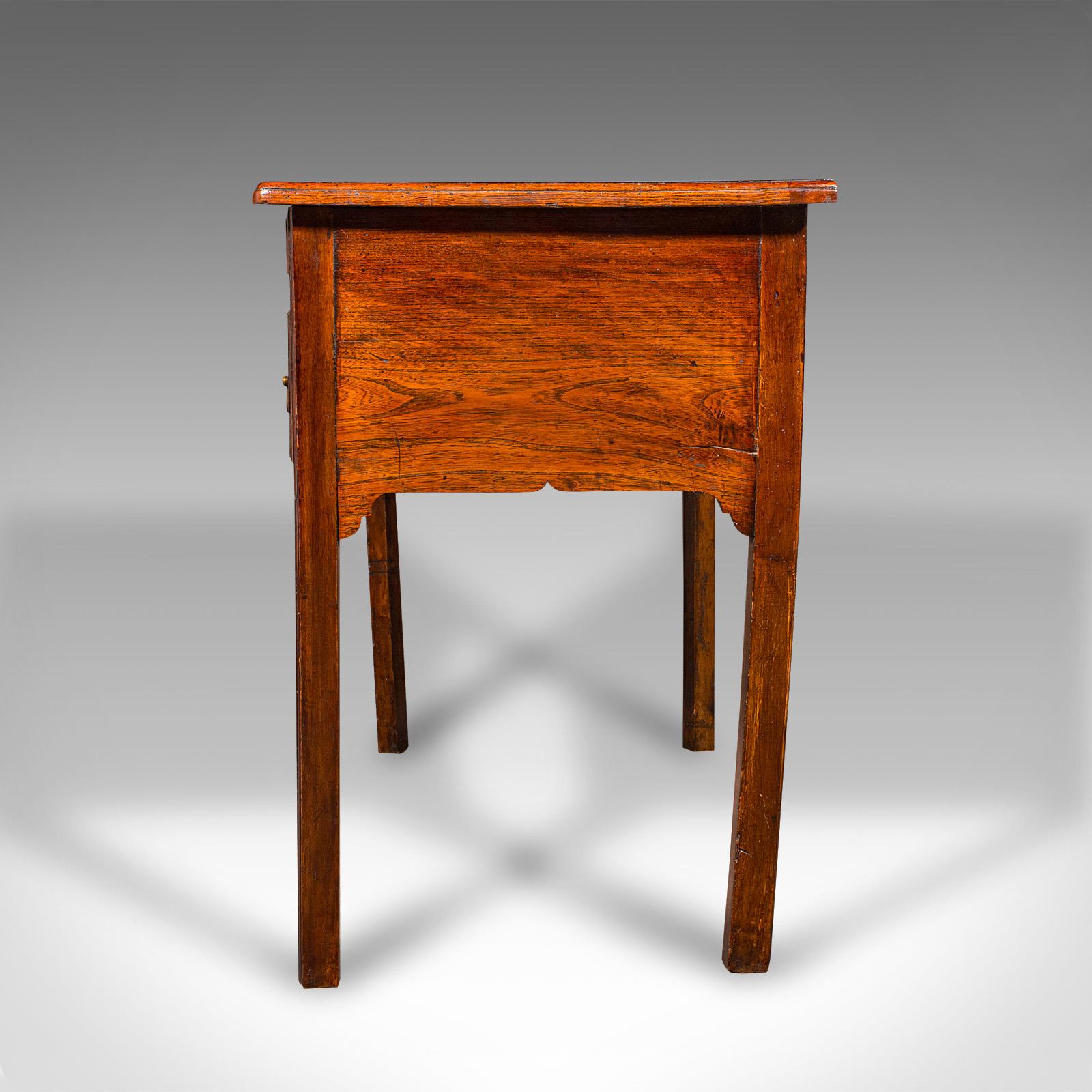 Fin du XVIIIe siècle Table basse ancienne, géorgienne, anglaise, ronce de noyer, Oak, hall, côté, C.C.C. en vente