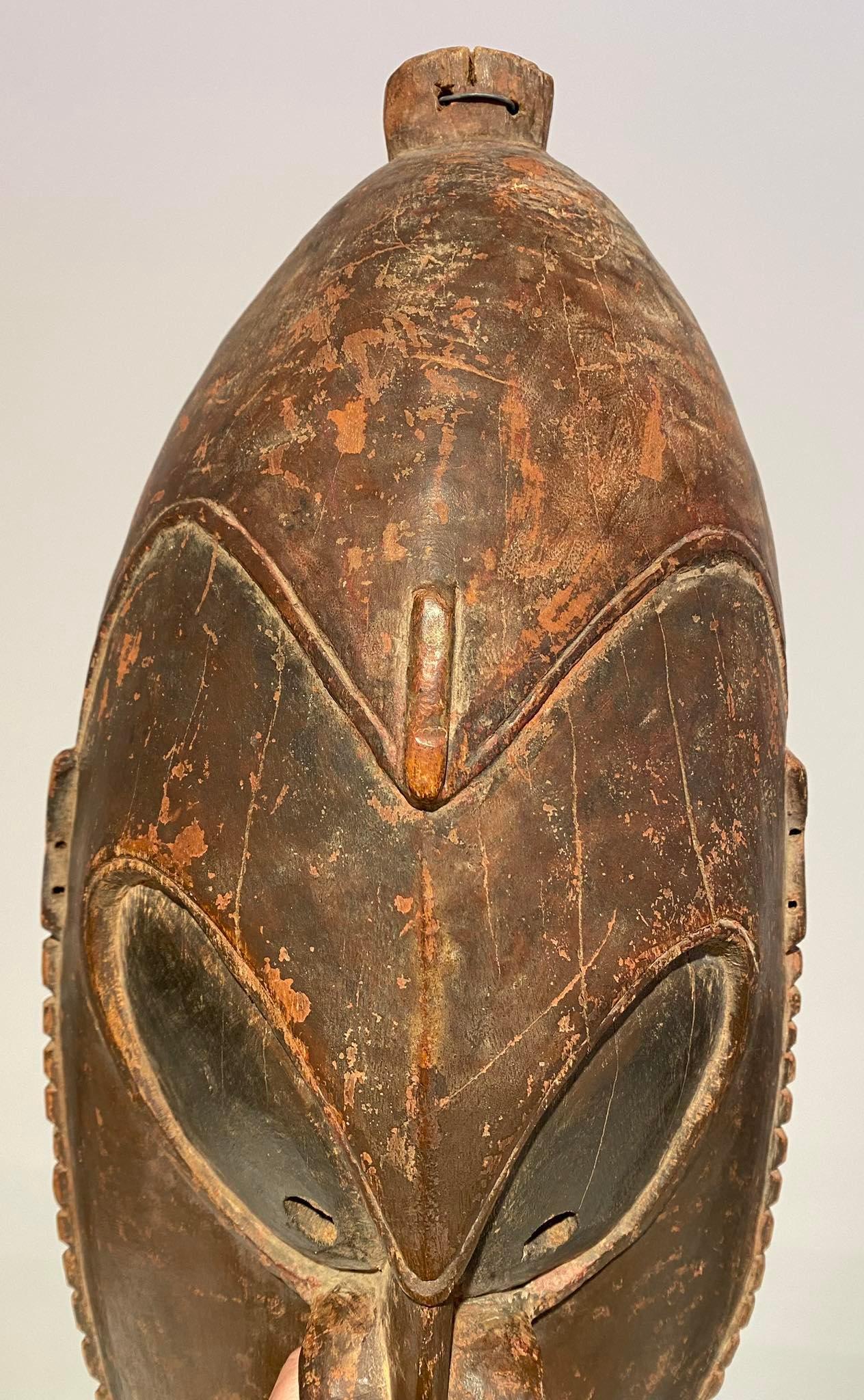 Antique Lower Sepik brag type mask Papua New Guinea Murik Lakes Ramu Oceanic For Sale 5