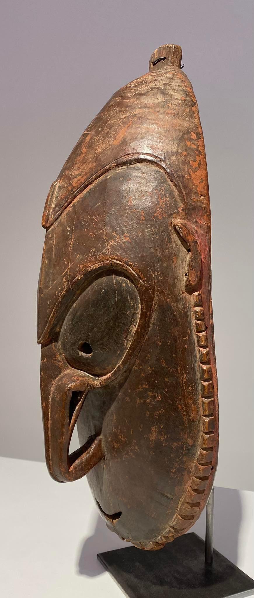 Antique Lower Sepik brag type mask Papua New Guinea Murik Lakes Ramu Oceanic For Sale 2