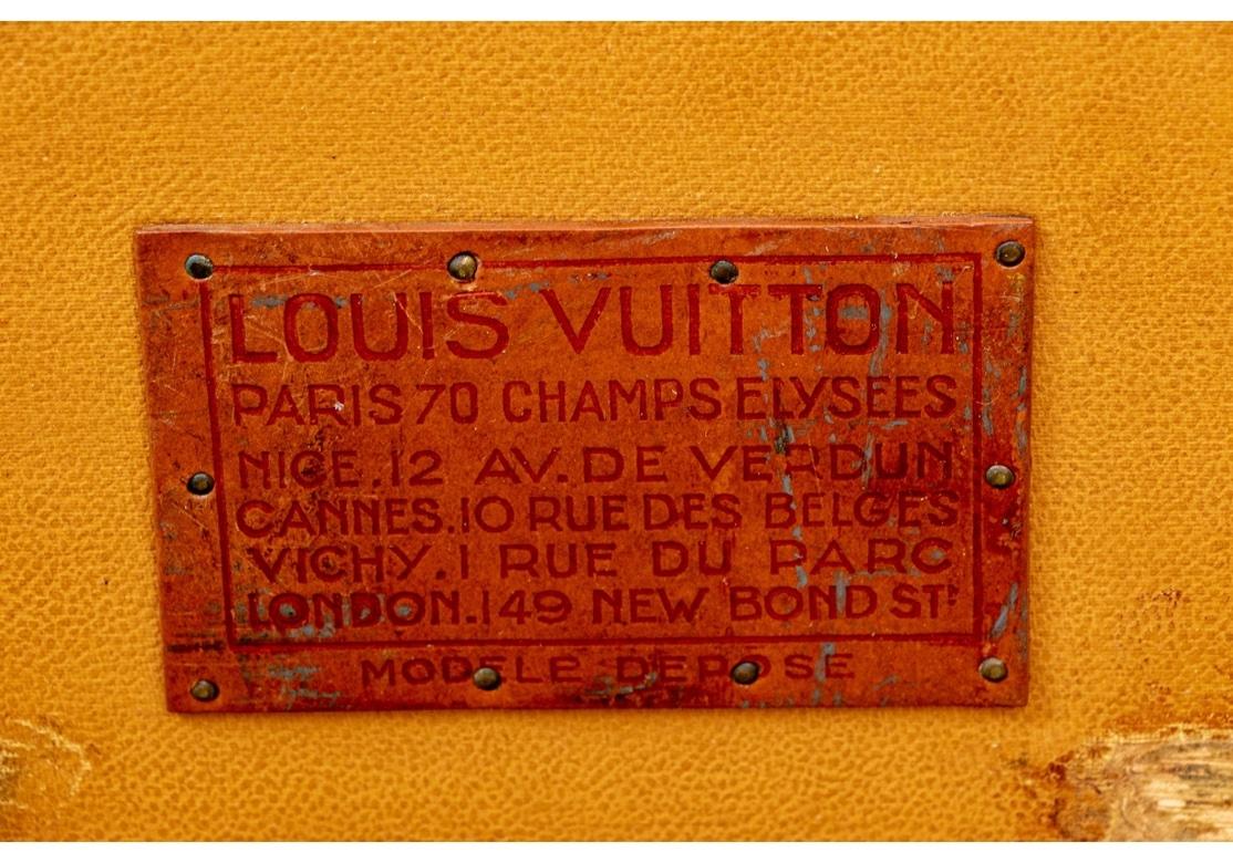Antique Luis Vuitton Steamer/ Wardrobe Trunk for Restoration In Distressed Condition For Sale In Bridgeport, CT