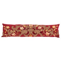 Antique Lumbar Pillow Case Made from an 18th Century European Applique Panel