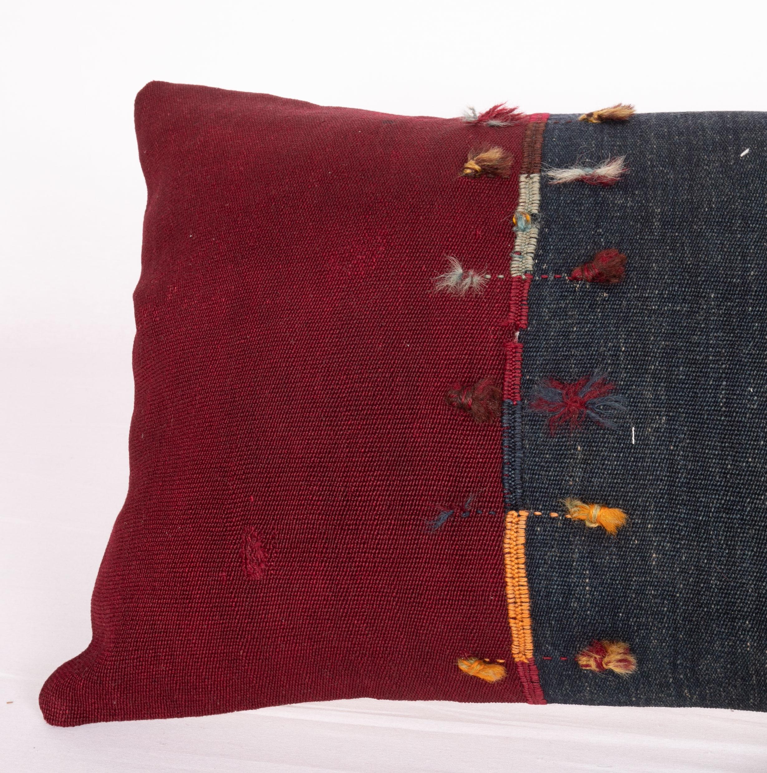 Antique Lumbar Pillow Case Made from an Eastern Anatolian Cover, Late 19th C In Good Condition In Istanbul, TR