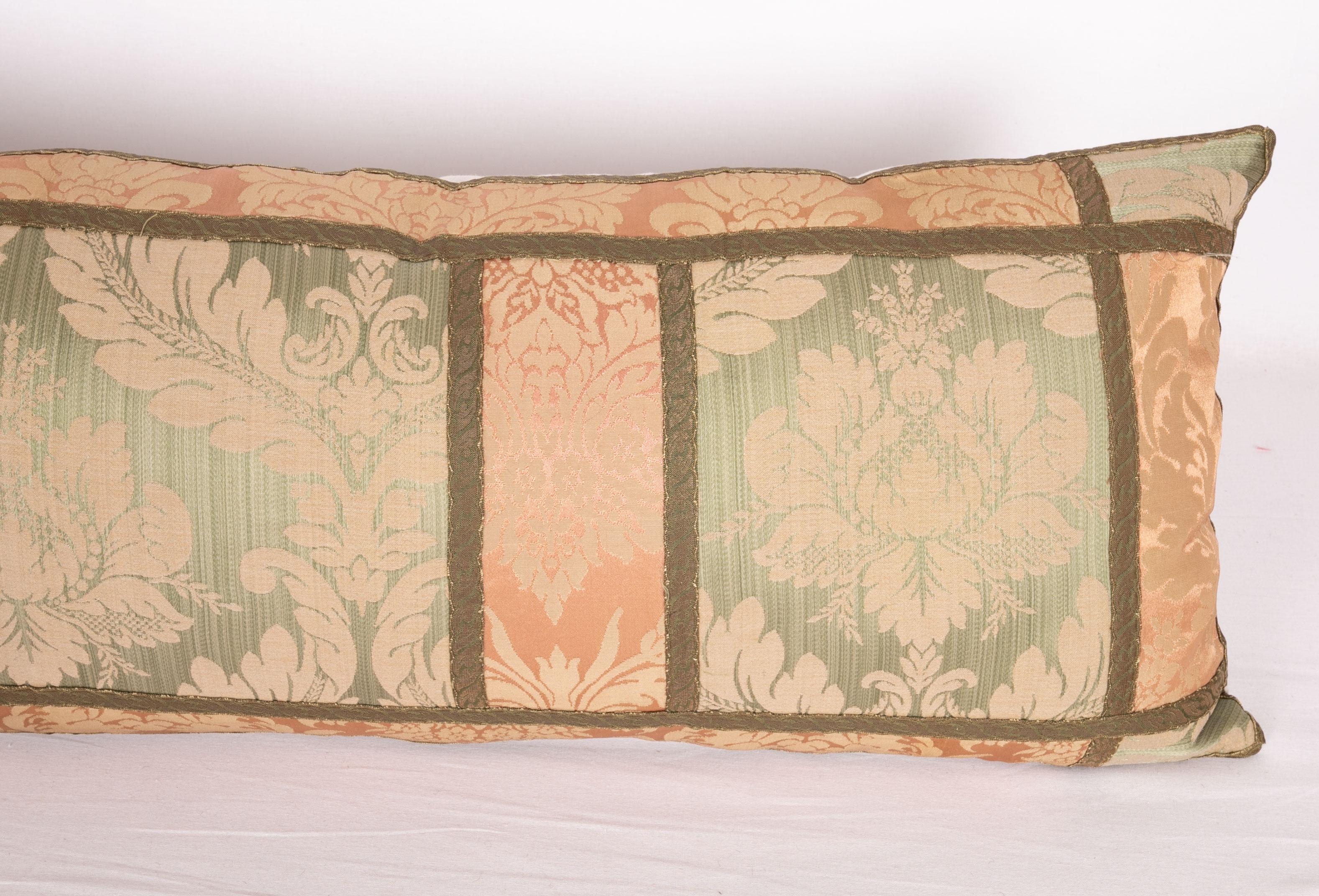 Italian Antique Lumbar Pillowcase, Made from a Western European Damask Textile