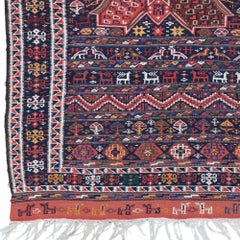 Antique Luri Kilim - Late 19th Century