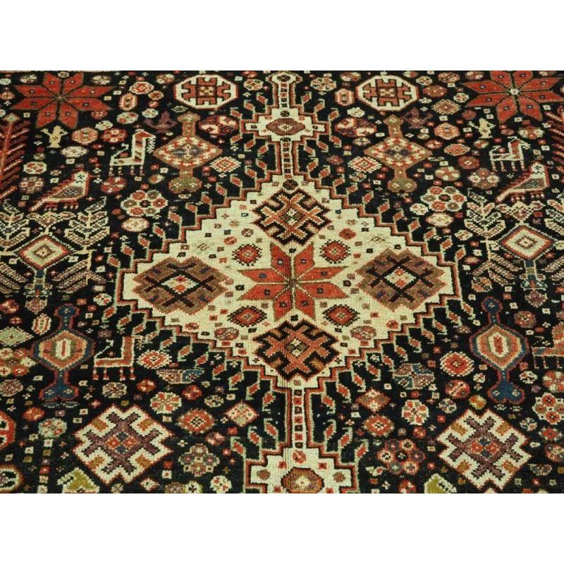 19th Century Antique Luri Tribal Carpet, circa 1880 For Sale