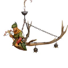 Antique Luster of a Medieval Hunter ca. 1900s