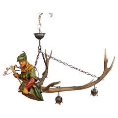 Antique Luster of a Medieval Hunter ca. 1900s