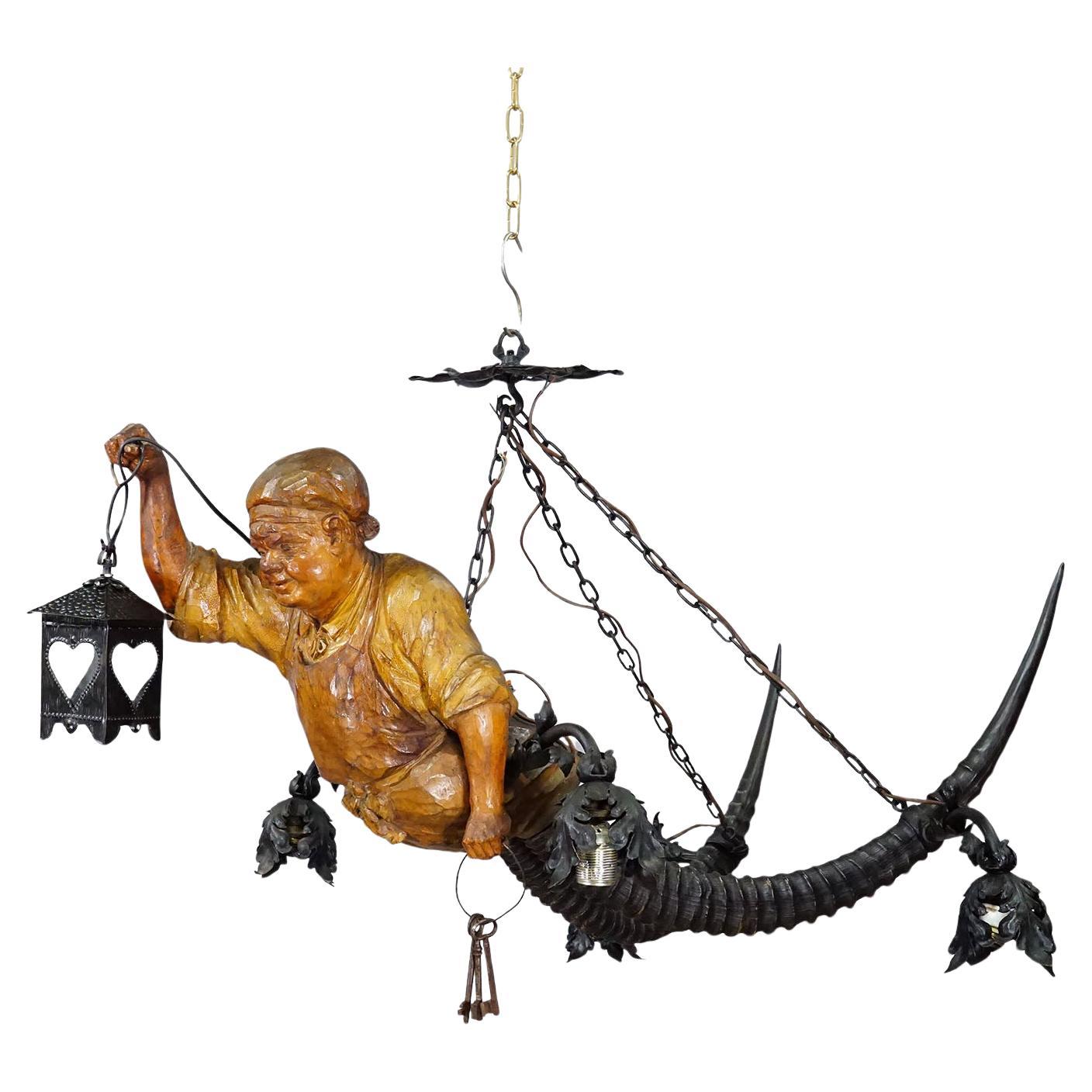 Antique Lustermaennchen of a Cellar Master, Germany 1920