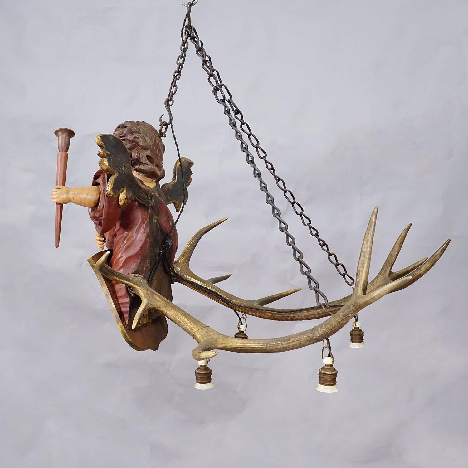 Inizio XX secolo Antico Angelo Lusterweibchen, Germania 1900 in vendita