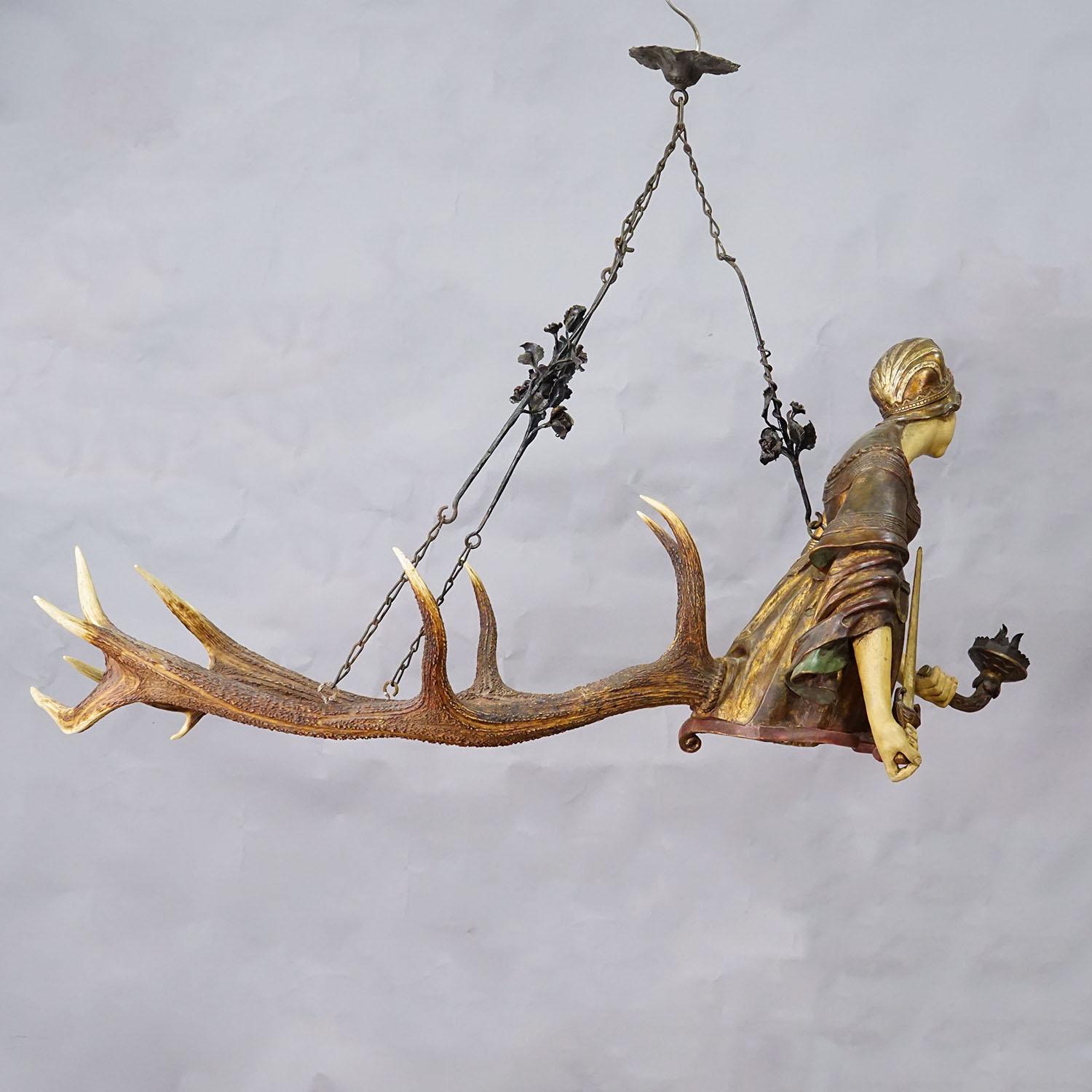 Early 20th Century Antique Lusterweibchen Depicting Lucretia, Germany 1900 For Sale