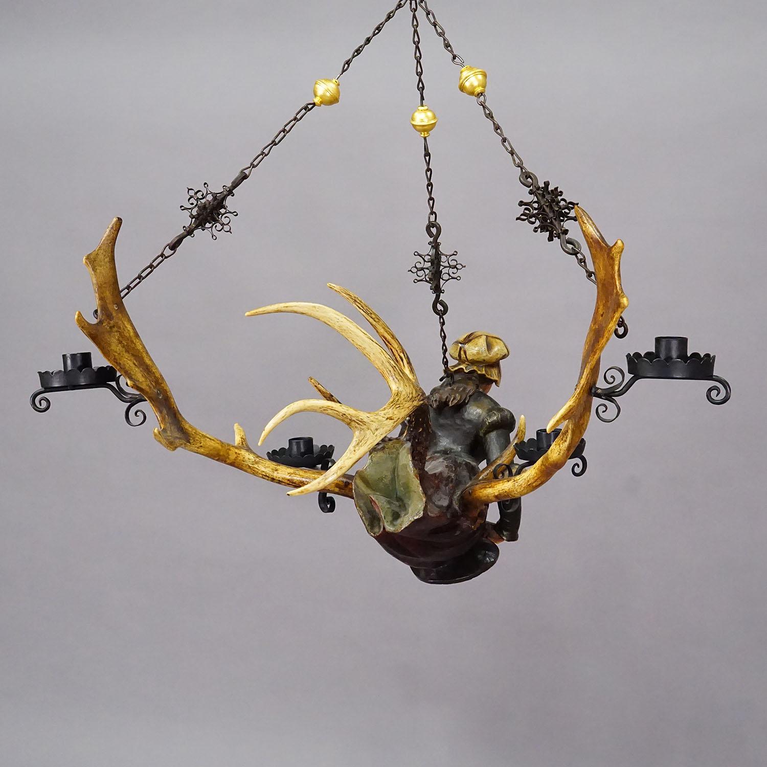 Late 19th Century Antique Lusterweibchen of a Medieval Noble Lady ca. 1880s For Sale