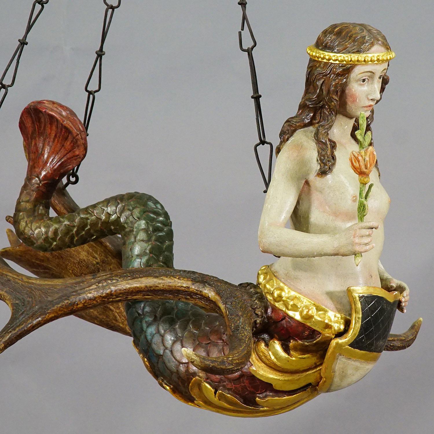 Antique Lüsterweibchen of a Mermaid 1