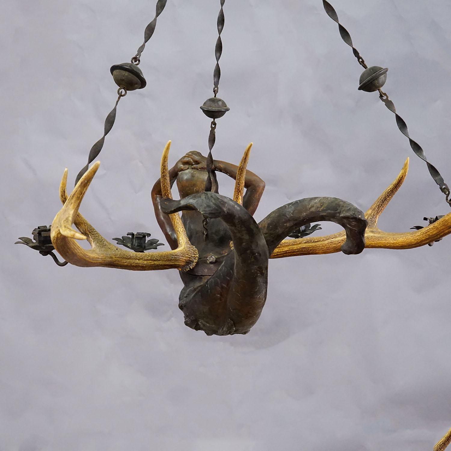 Antikes Lusterweibchen einer Meerjungfrau ca. 1880 im Angebot 1