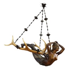 Antique Lusterweibchen of a Mermaid ca. 1880