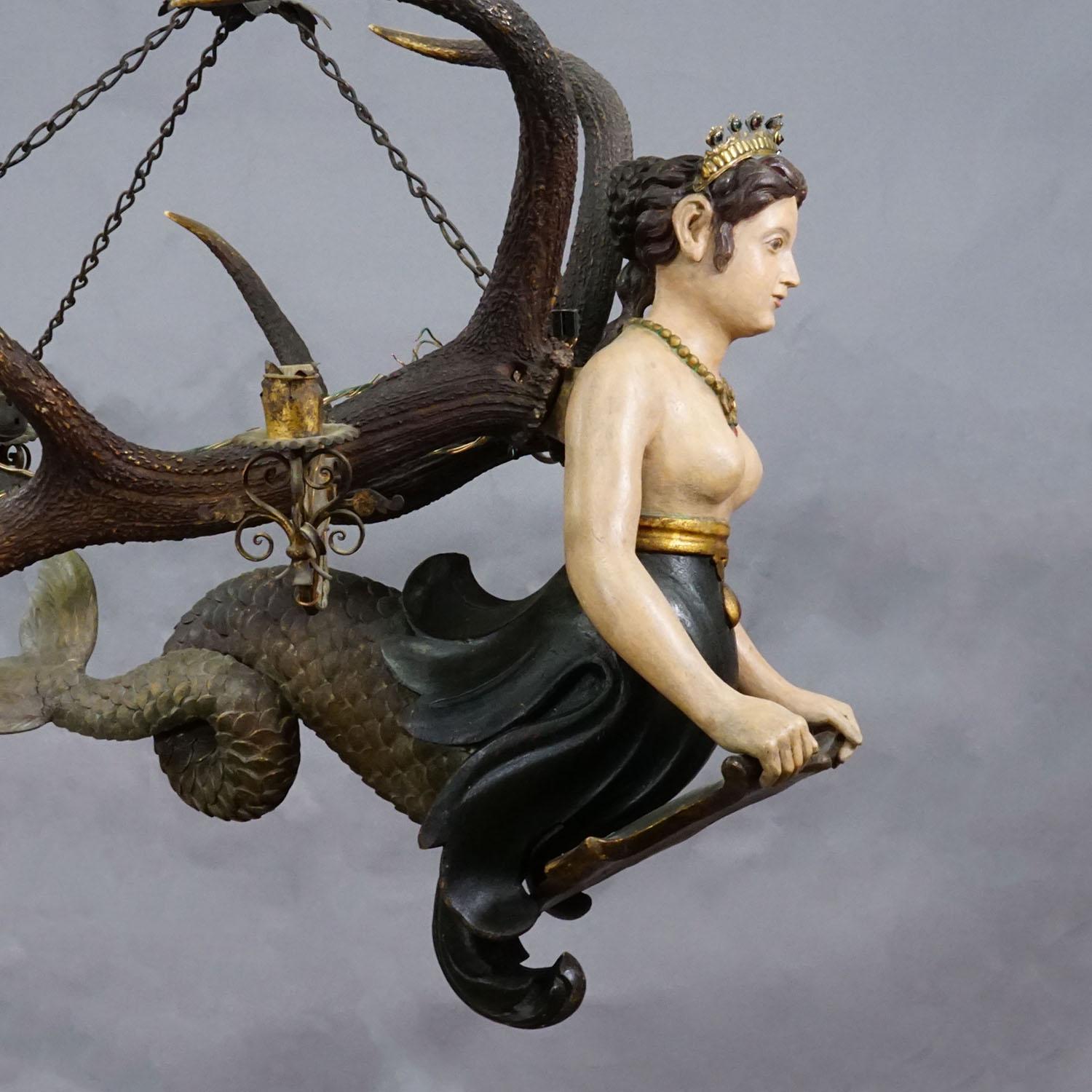 Tedesco Antico Lusterweibchen di una sirena del 1900 ca. in vendita