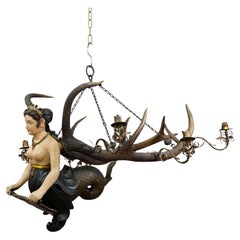 Antique Lusterweibchen of a Mermaid ca. 1900