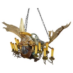 Antique Lusterweibchen of a Patrician Lady as a Mermaid ca. 1880