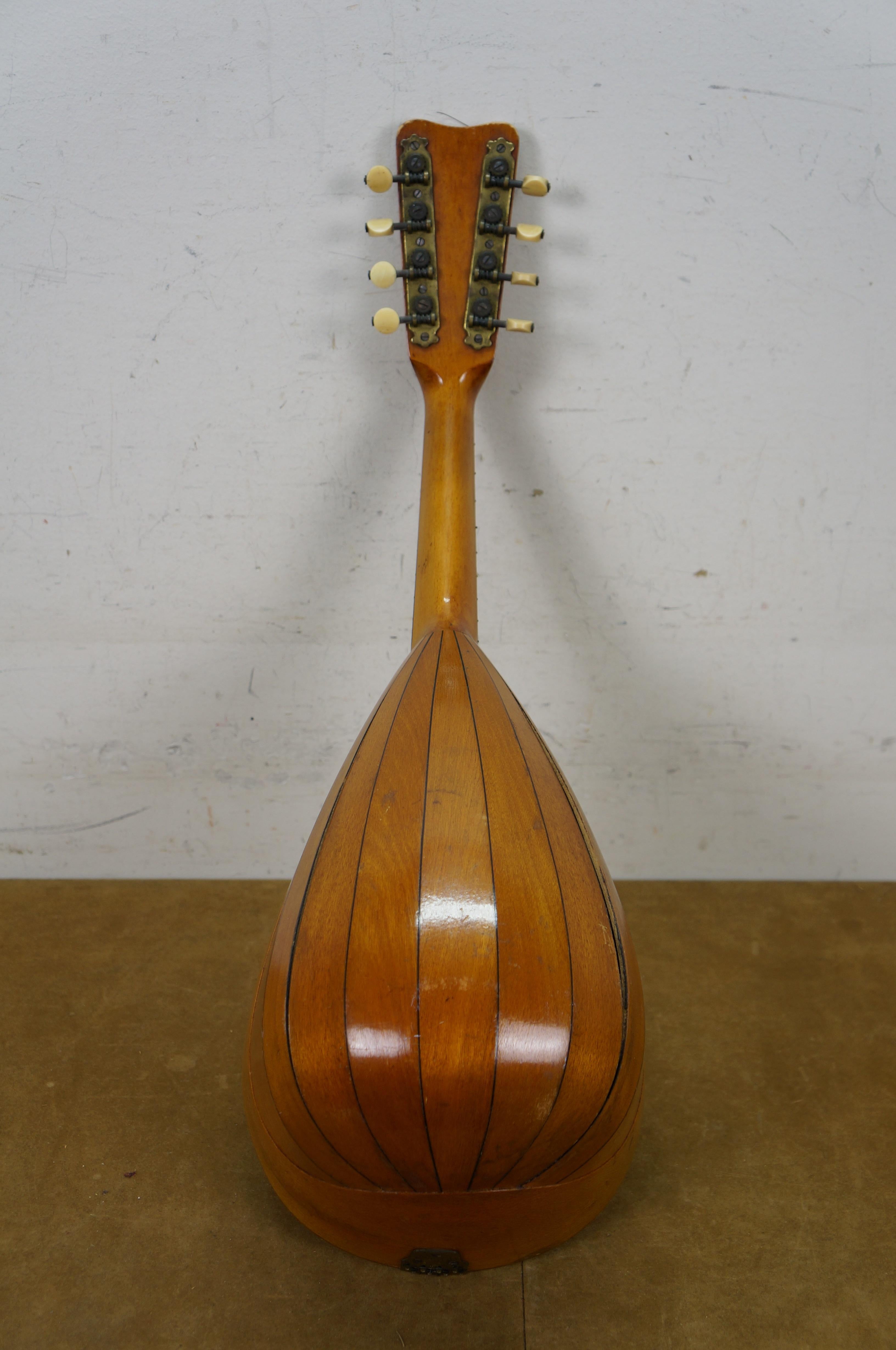 Mandolino antico con fondo a scodella in acero Lyon & Healy 24