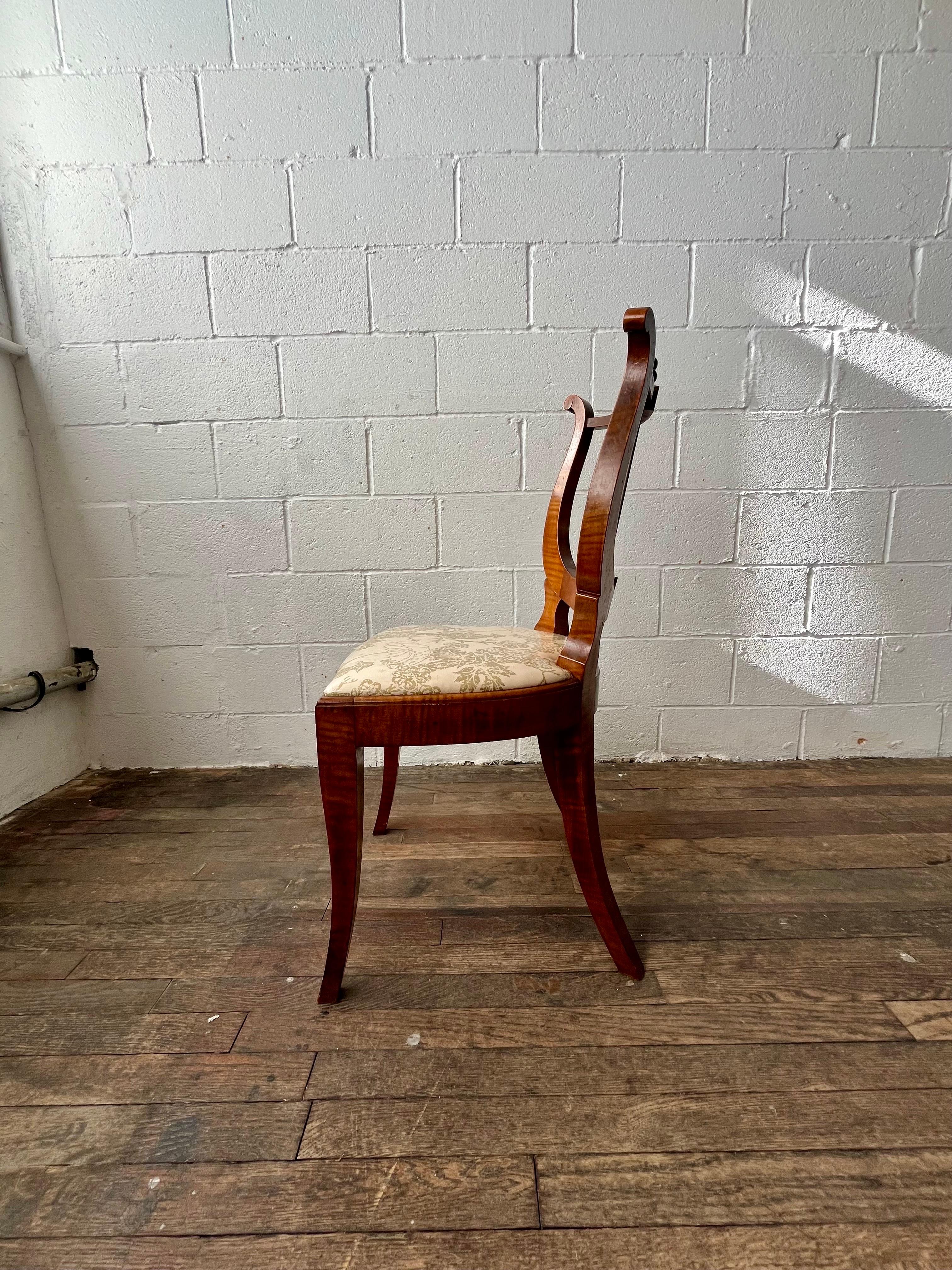 Antique Lyre Back Chair For Sale 3