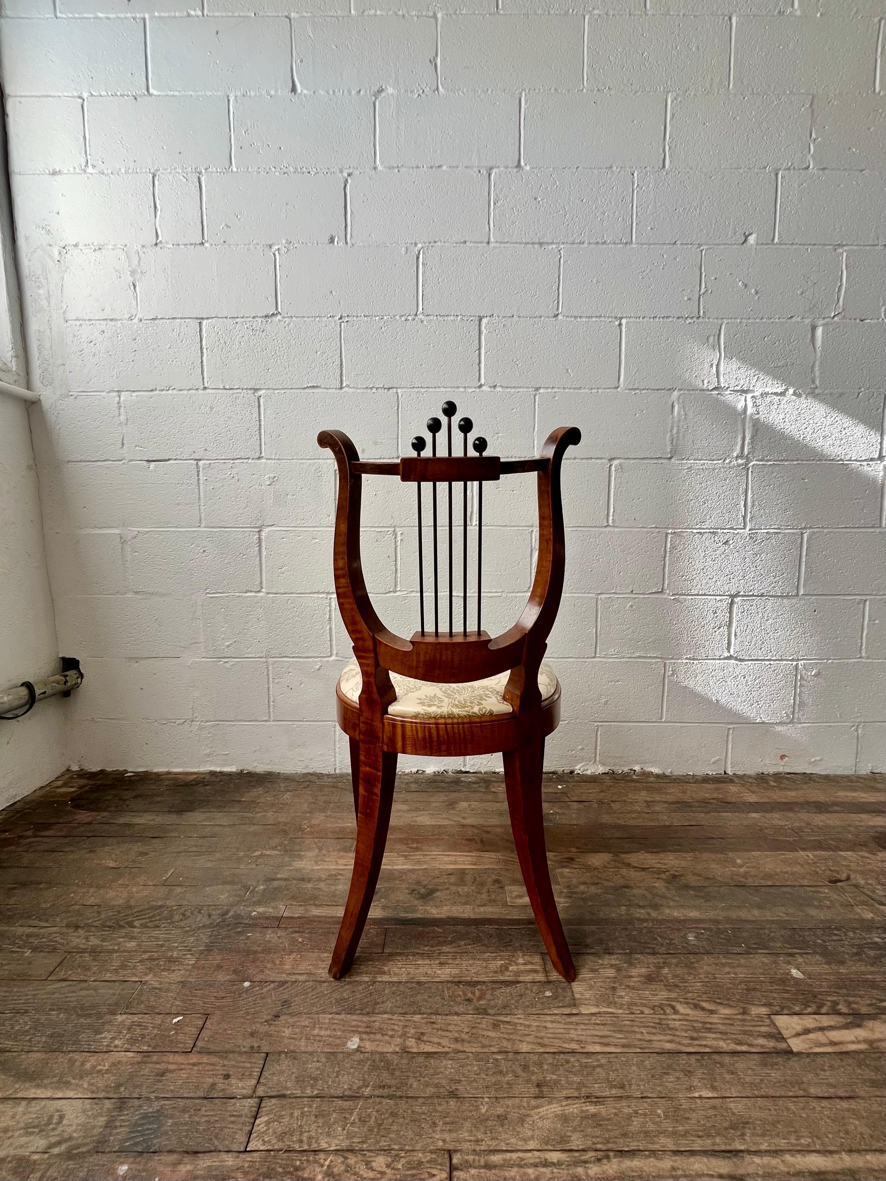 Antique Lyre Back Chair For Sale 4