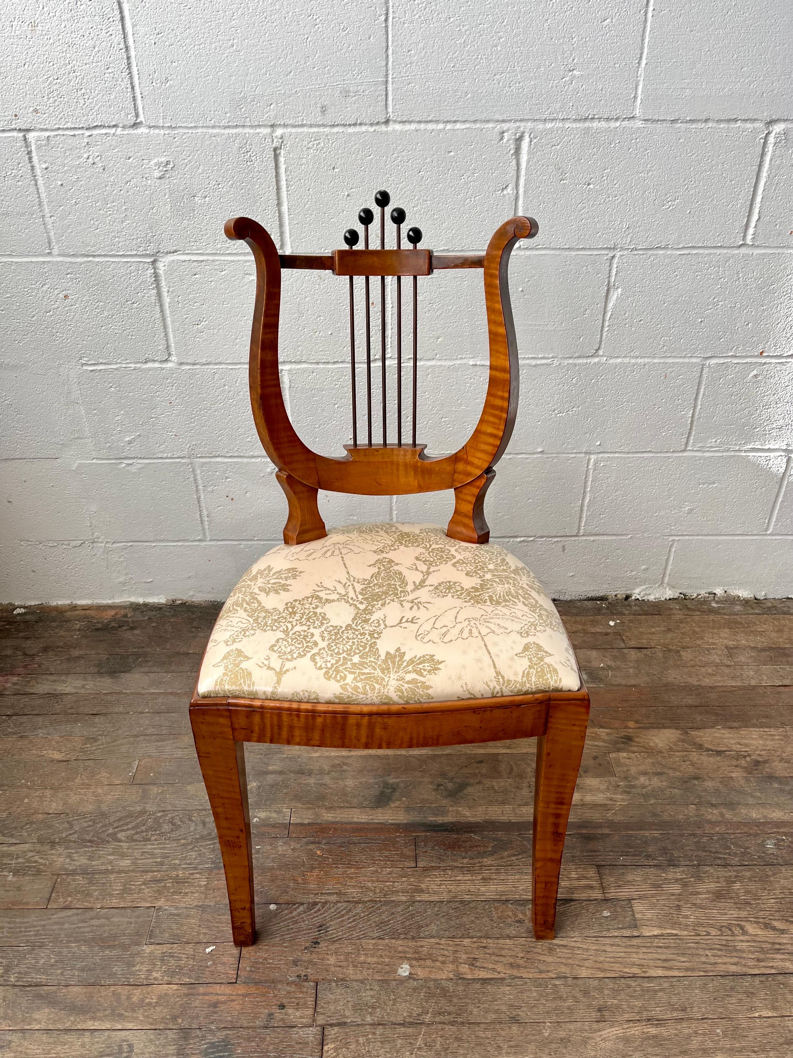Antique Lyre Back Chair For Sale 1