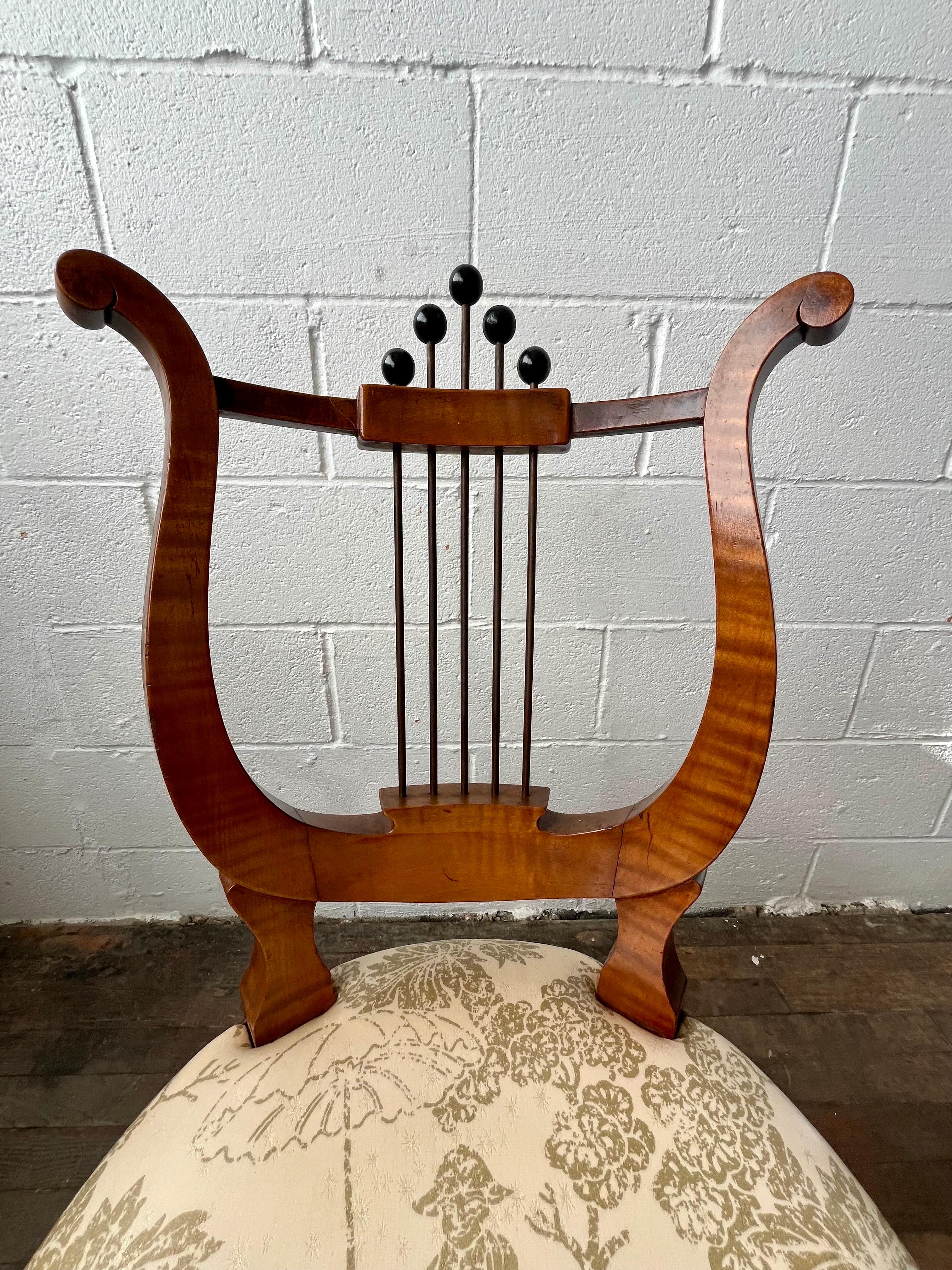 Antique Lyre Back Chair For Sale 2