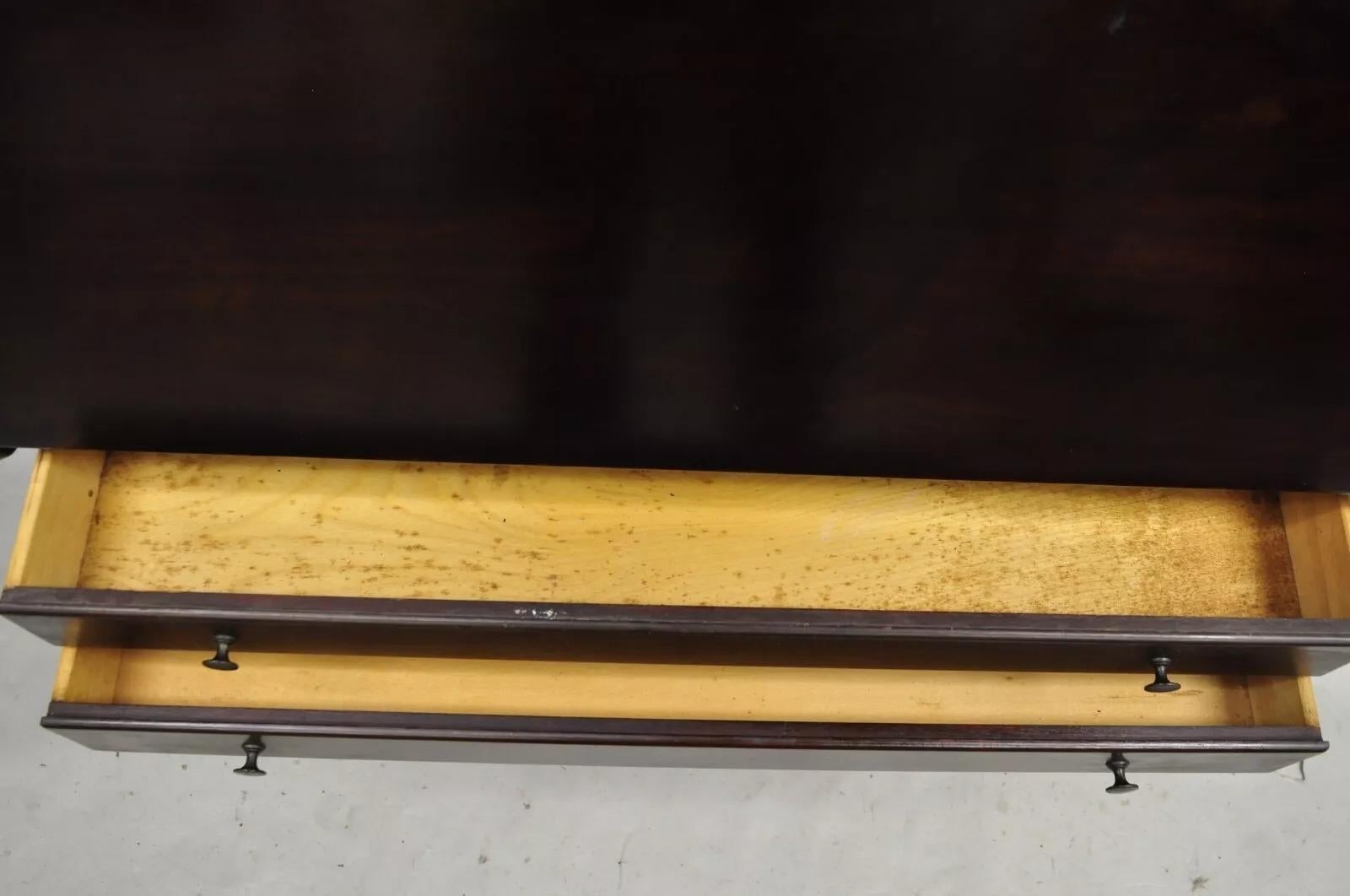 Antique Macey Arts & Crafts Mahogany Barrister Lawyers Secretary Desk Bookcase For Sale 1