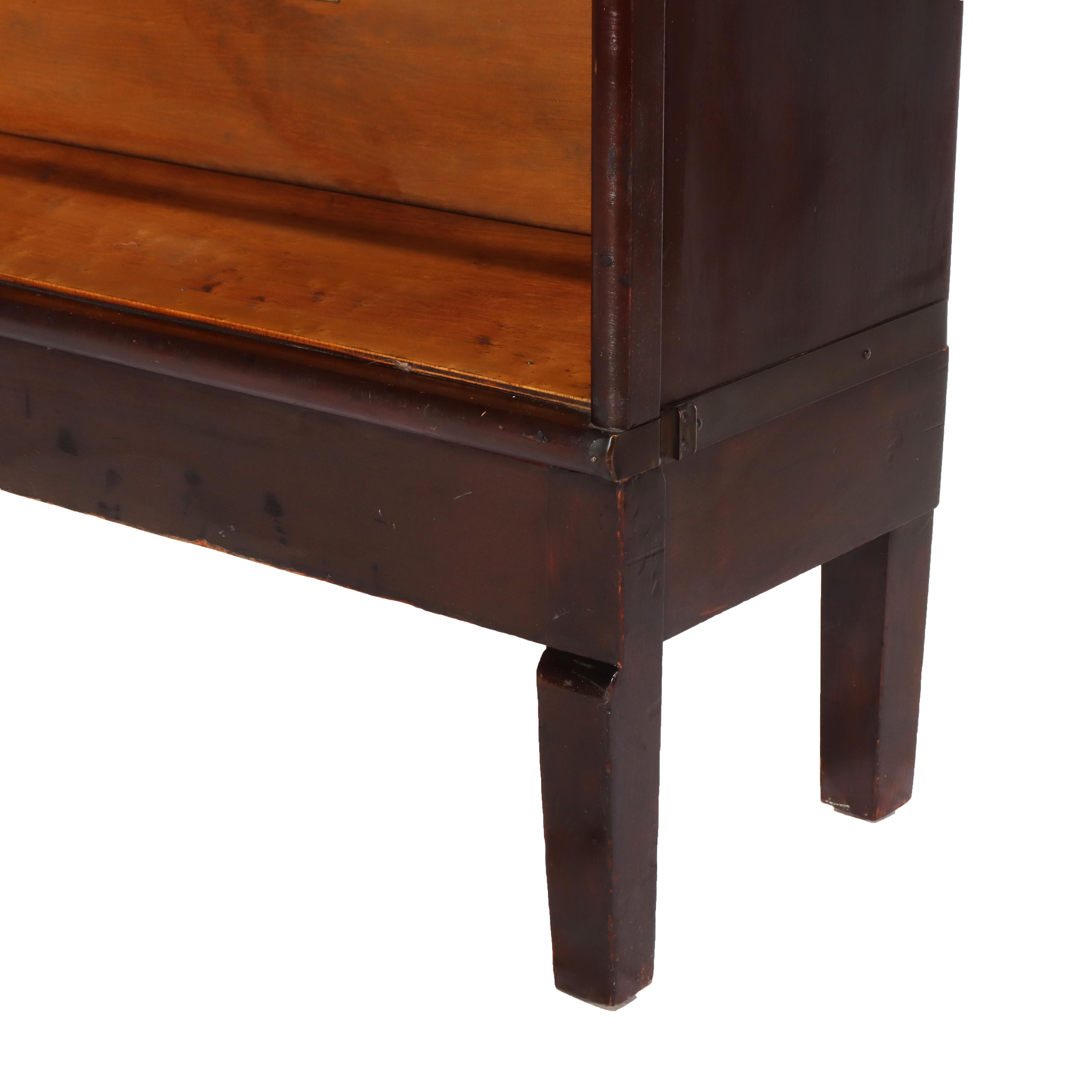 Antica libreria Macey Arts & Crafts Mission Mahogany Stack Barrister C1920 In condizioni buone in vendita a Big Flats, NY