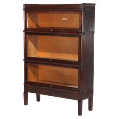 Antique Macey Arts & Crafts Mission Mahogany Stack Barrister Bookcase C1920