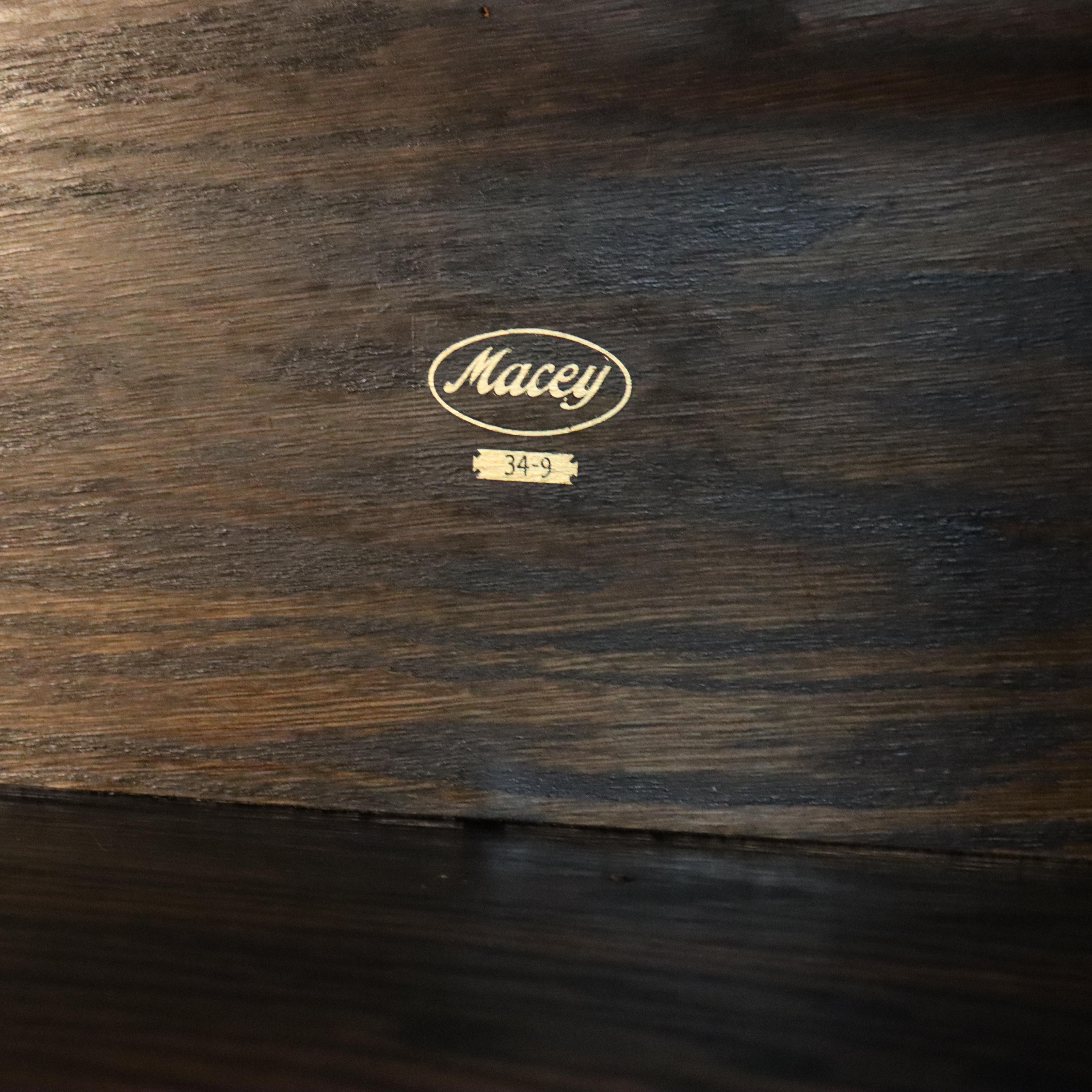 Ancienne bibliothèque à 4 colonnes en chêne de Mission Arts & Crafts c1920 en vente 5