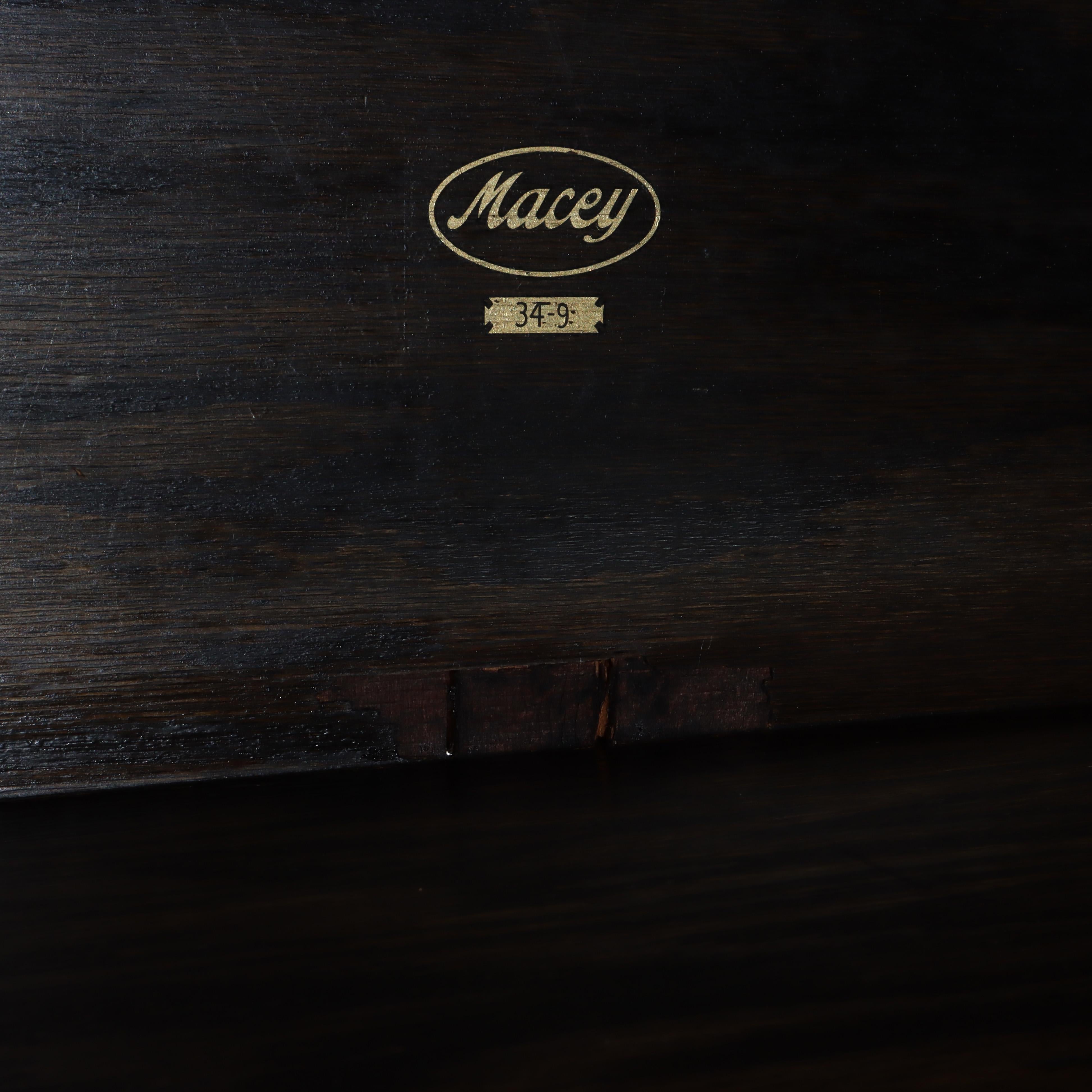 Ancienne bibliothèque à 4 colonnes en chêne de Mission Arts & Crafts c1920 en vente 1