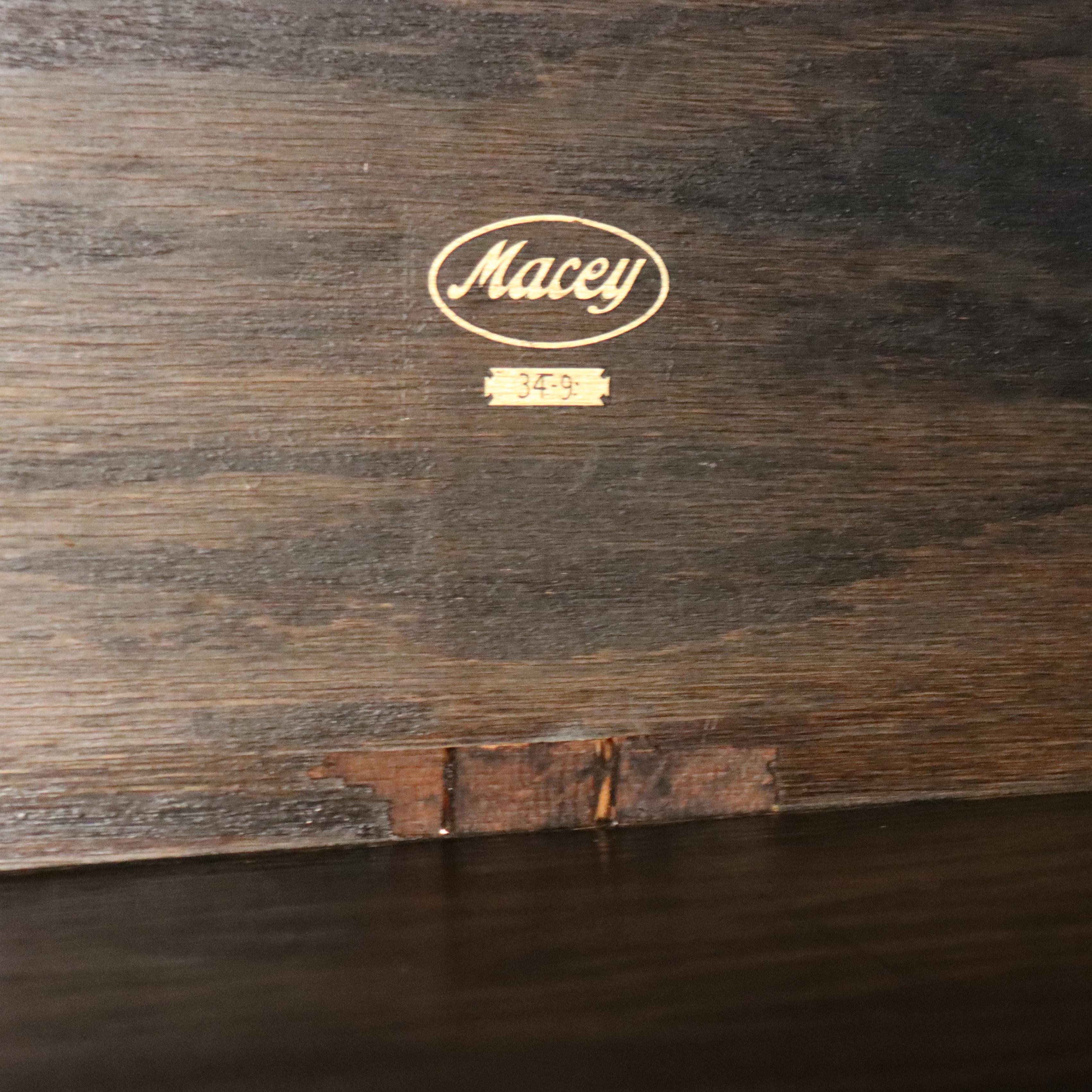 Ancienne bibliothèque à 4 colonnes en chêne de Mission Arts & Crafts c1920 en vente 2