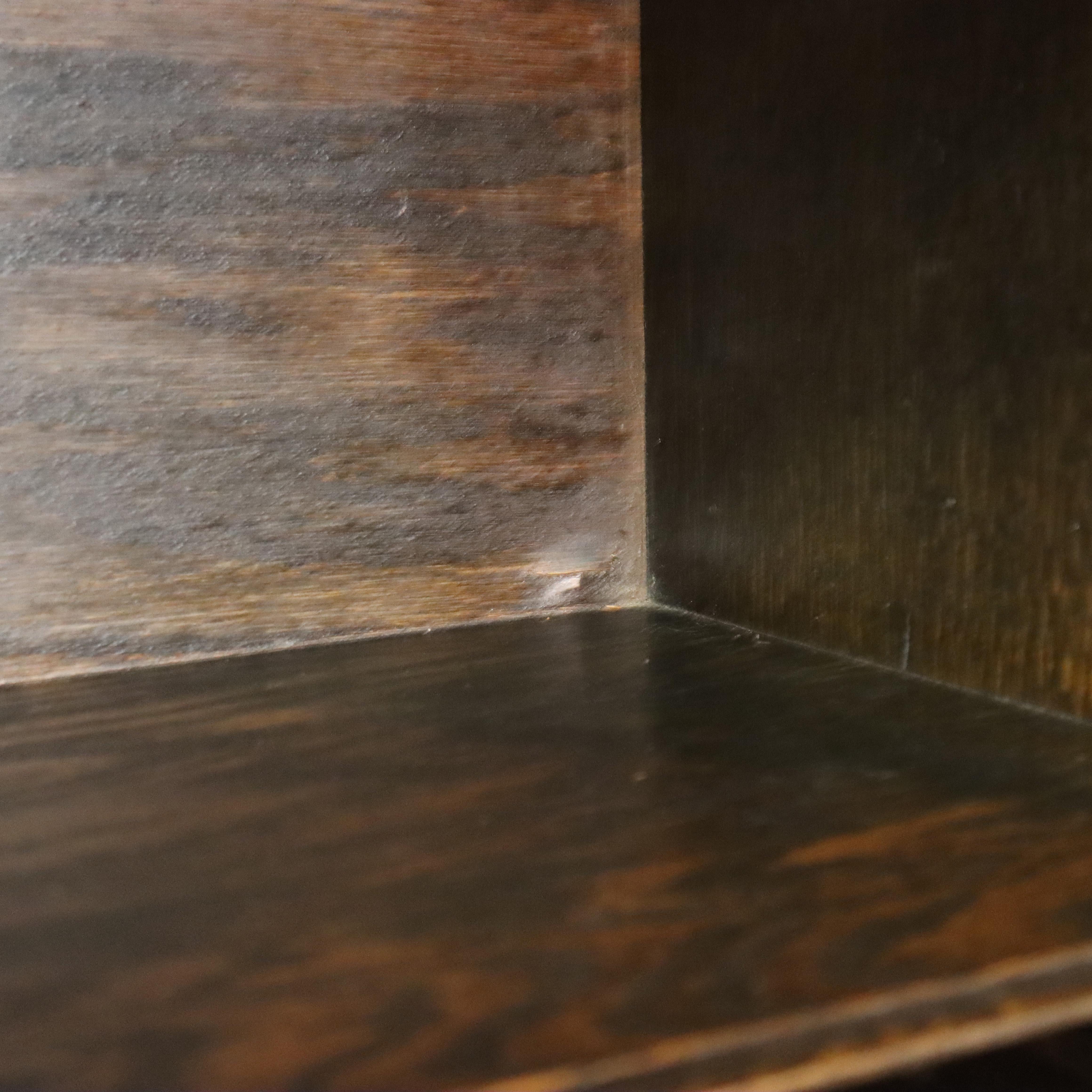 Ancienne bibliothèque à 4 colonnes en chêne de Mission Arts & Crafts c1920 en vente 3