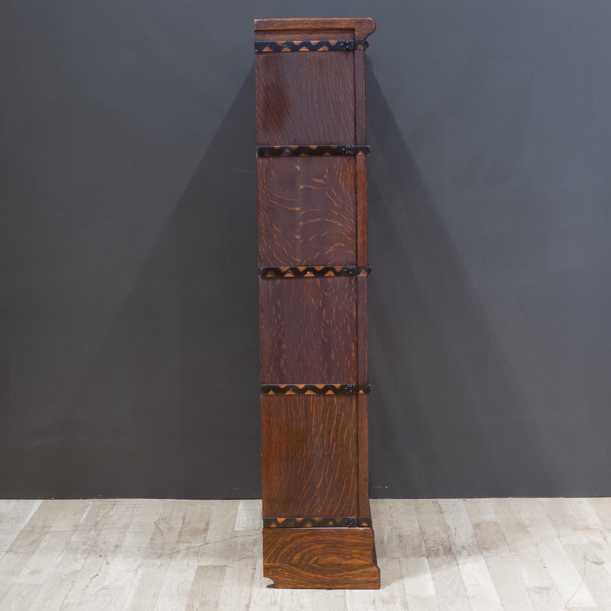 Antikes Macey Furniture Lawyer's Bookcase mit 4 Stapeln, um 1910 (20. Jahrhundert) im Angebot