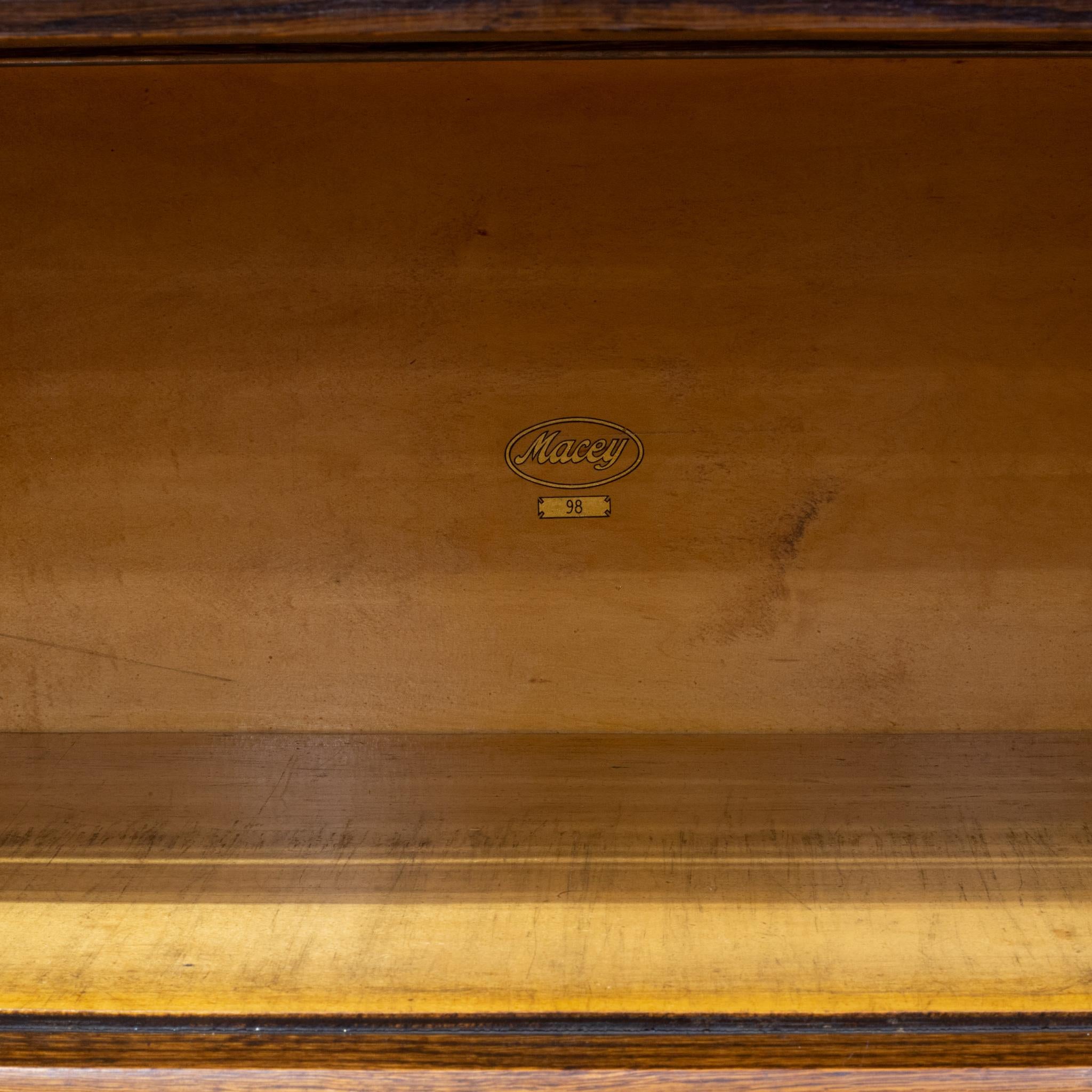 Antikes Macey Furniture Lawyer's Bookcase mit 4 Stapeln, um 1910 im Angebot 2