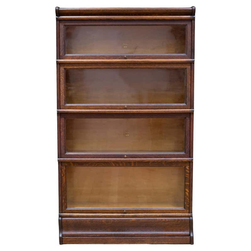 Antique FourStack Barrister Bookcase by Macey, Circa 1920s For Sale at
