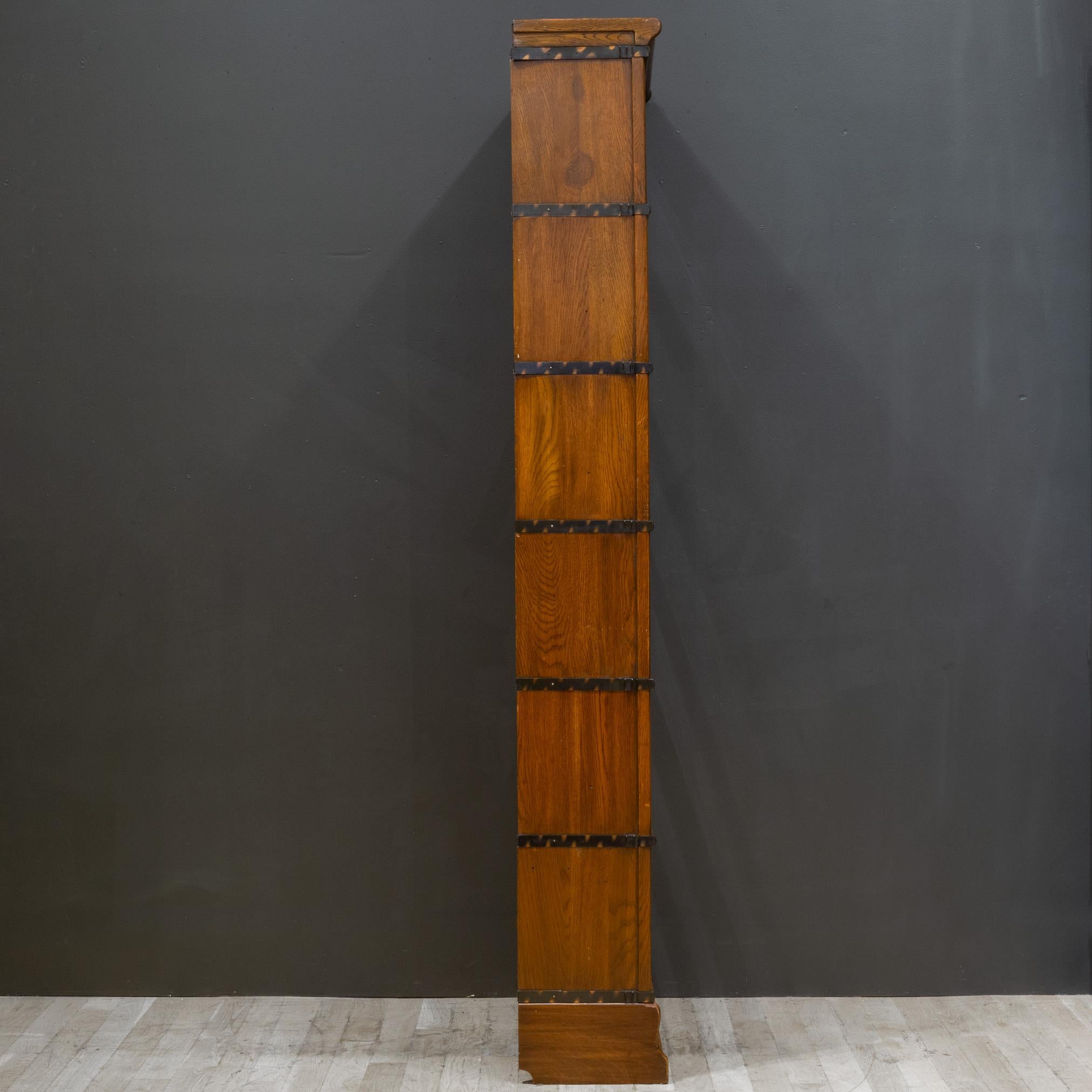 20th Century Antique Macey Furniture 6 Stack Lawyer's Bookcase C.1910 For Sale