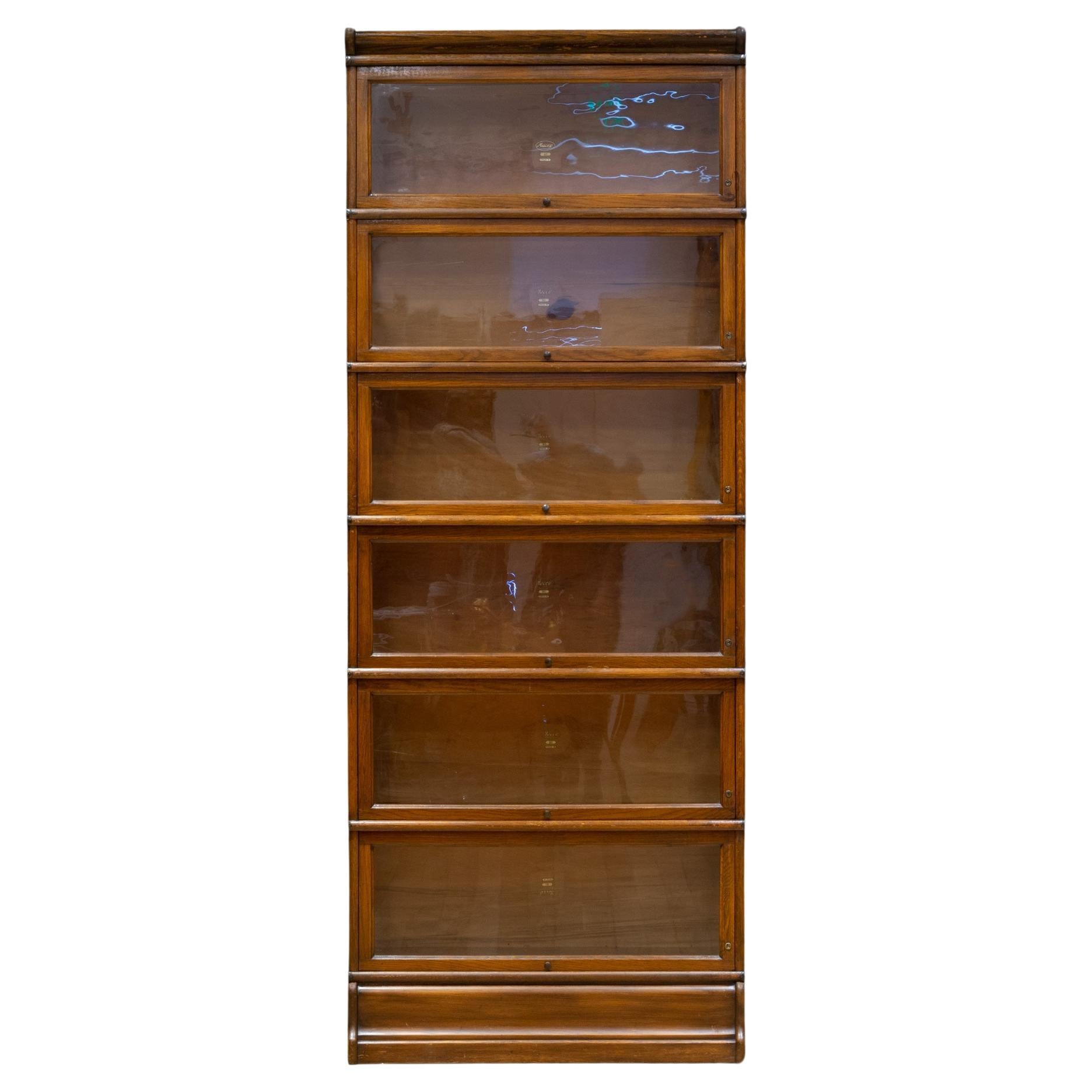 Antique Macey Furniture 6 Stack Lawyer's Bookcase C.1910 For Sale
