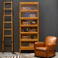 Antiguo mueble Macey Librería de abogado de 6 pilas c.1910-Acabado en roble