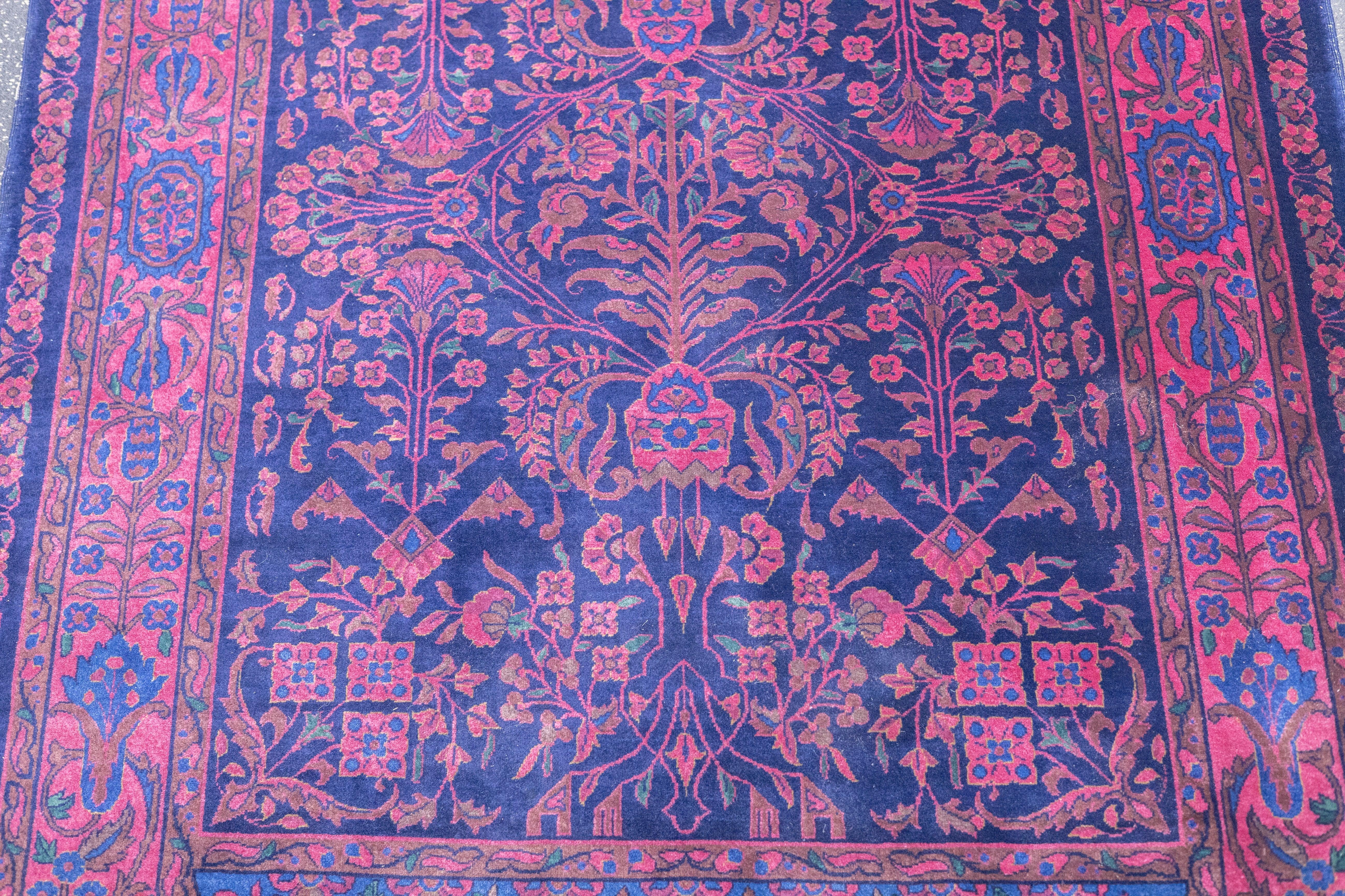 Tappeto antico Machester Kashan 3'4'' x 5'0'' in vendita 2
