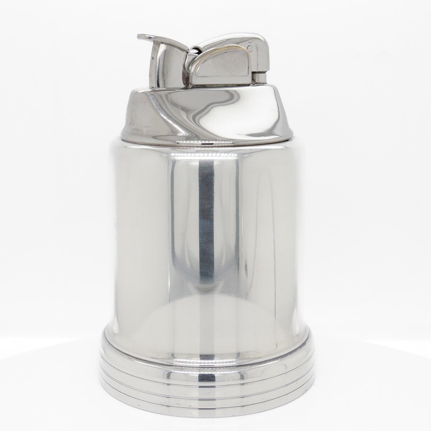 Antique Machine Age Tiffany & Co. Sterling Silver Makers Table Lighter 1