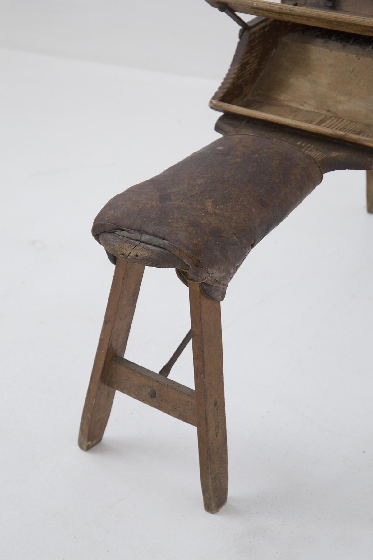 Antike antike Machine aus Holz für Wolle im Zustand „Gut“ im Angebot in Milano, IT